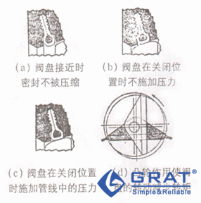 在偏置阀盘的阀体上的密封环